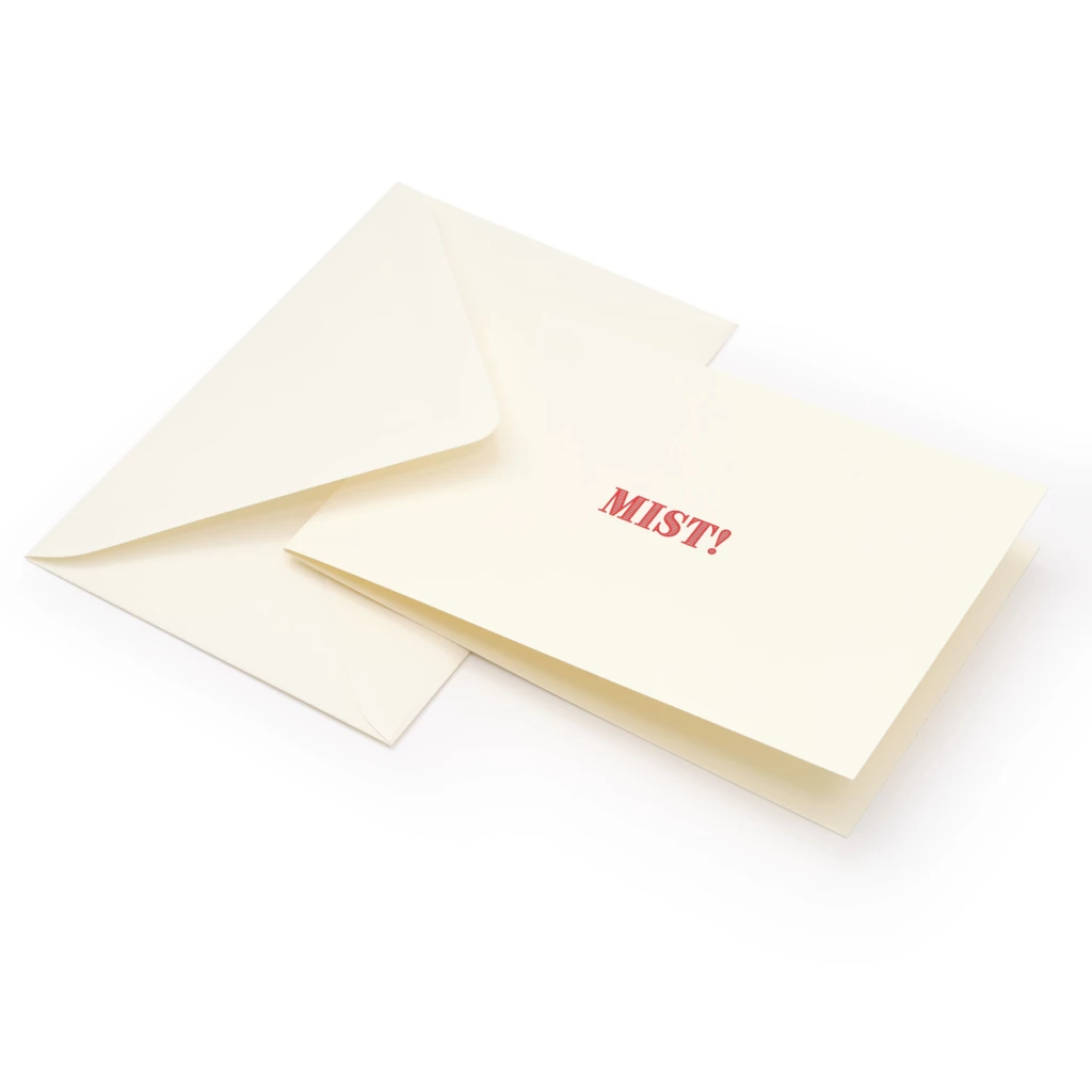 Greeting card "Mist!"