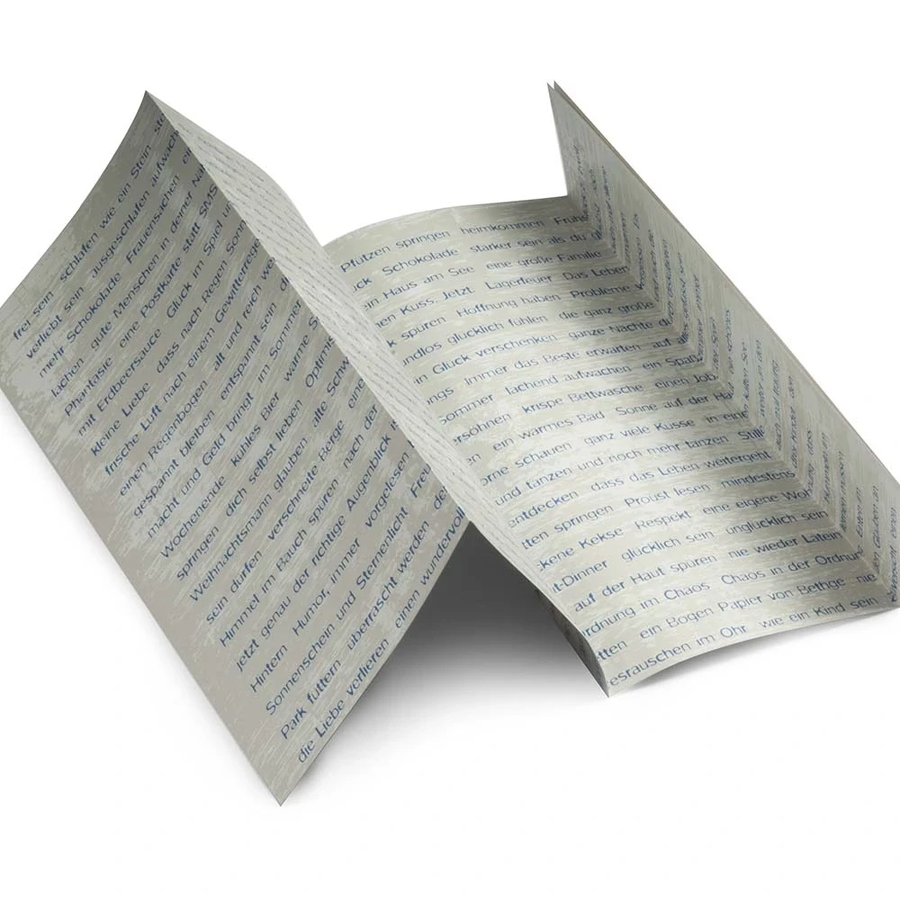 Greeting card wishes blue