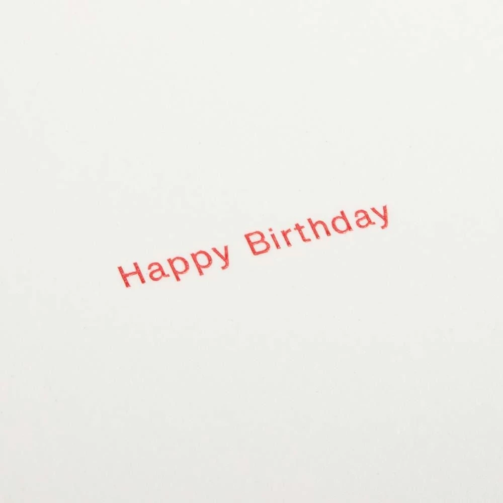 Greeting card Happy Birthday Helvetica