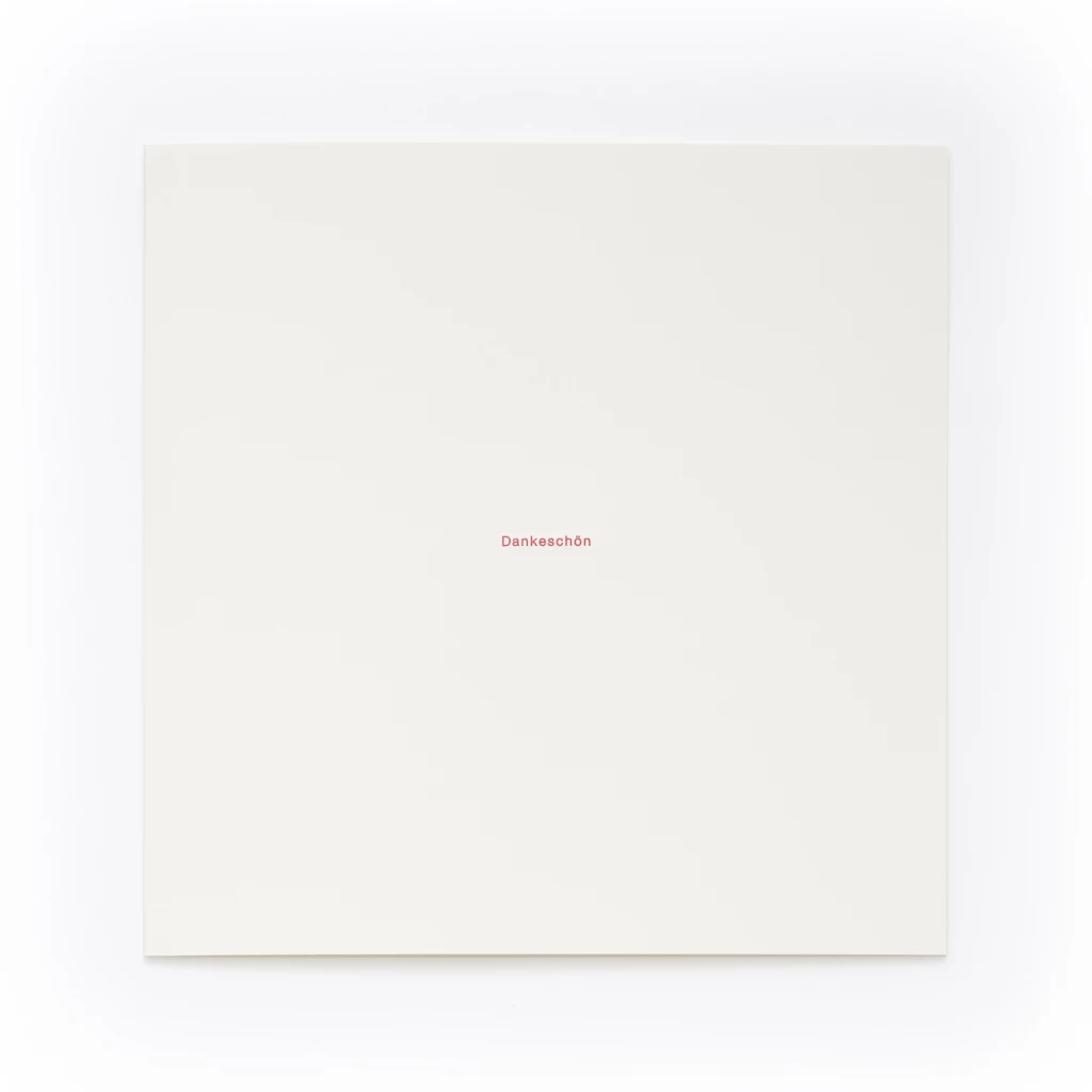 Greeting card Thank You Helvetica
