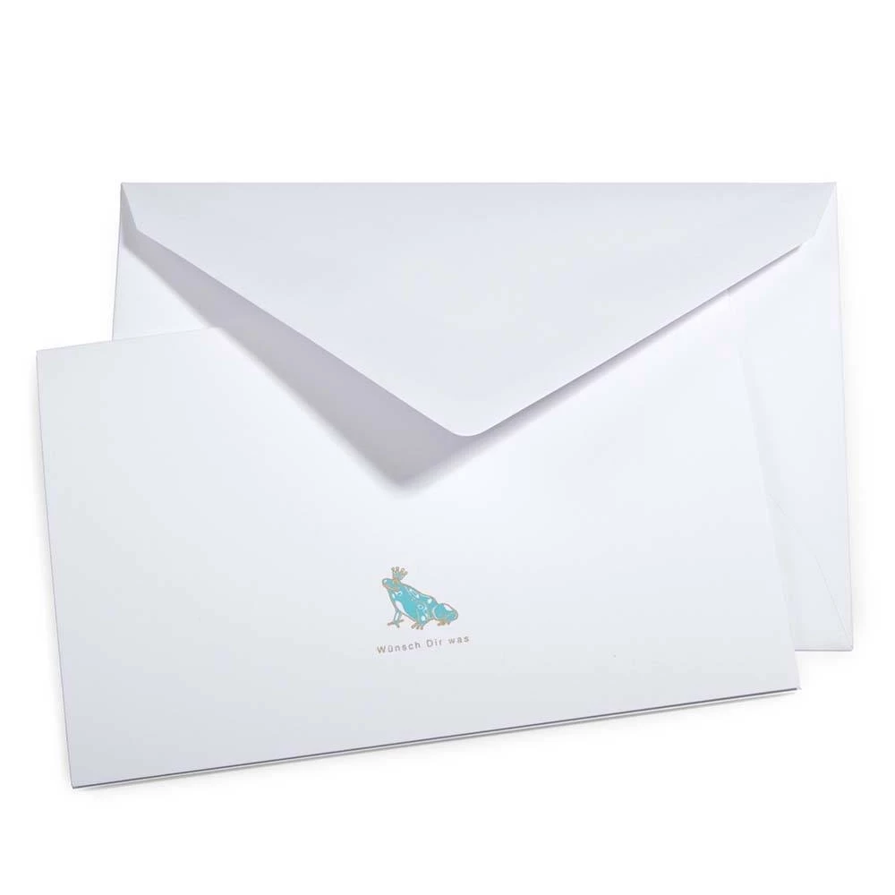 Greeting card frog Wünsch Dir  was