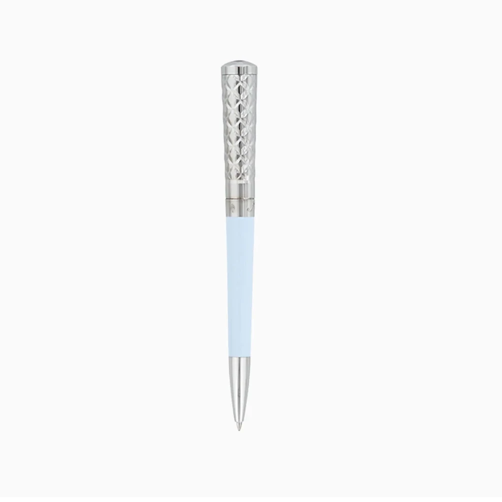S.T. Dupont Liberté Ballpoint  Pen, light blue, palladium