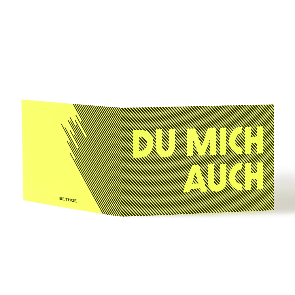 Greeting Card "Du mich auch" Glow
