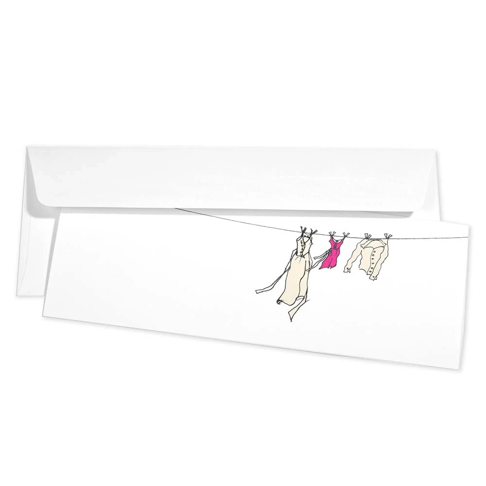 grusskarte_waescheleine_dirndl_2 Greeting card clothes line dirndl
