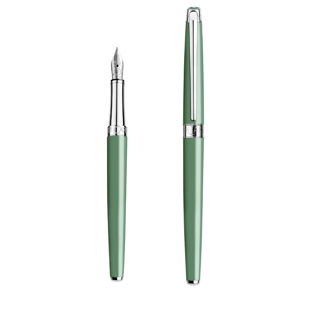 Caran d’Ache Léman Slim Fountain Pen, Vert de Gris, M nib