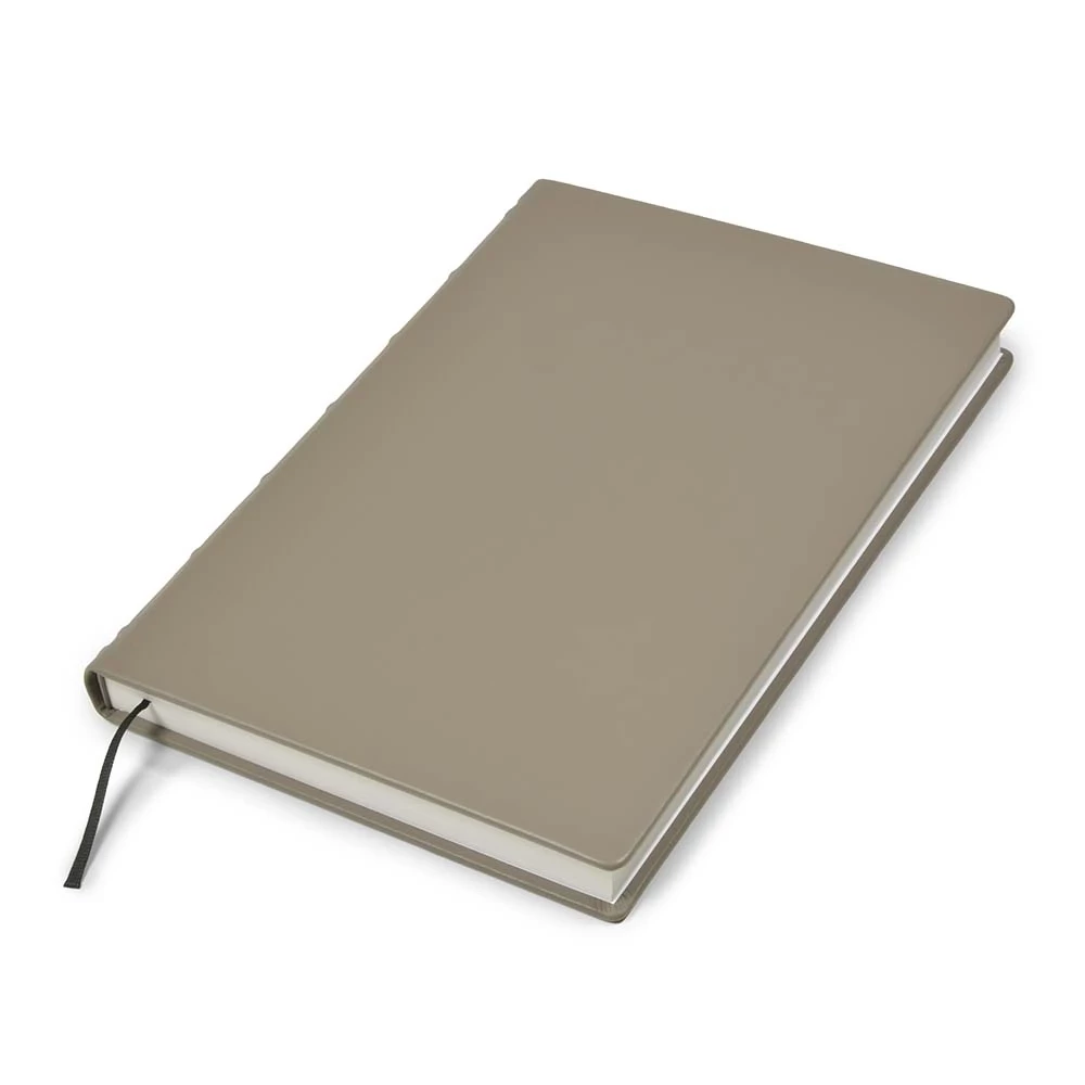 Guest Book, 144 pages, leather, A4, taupe
