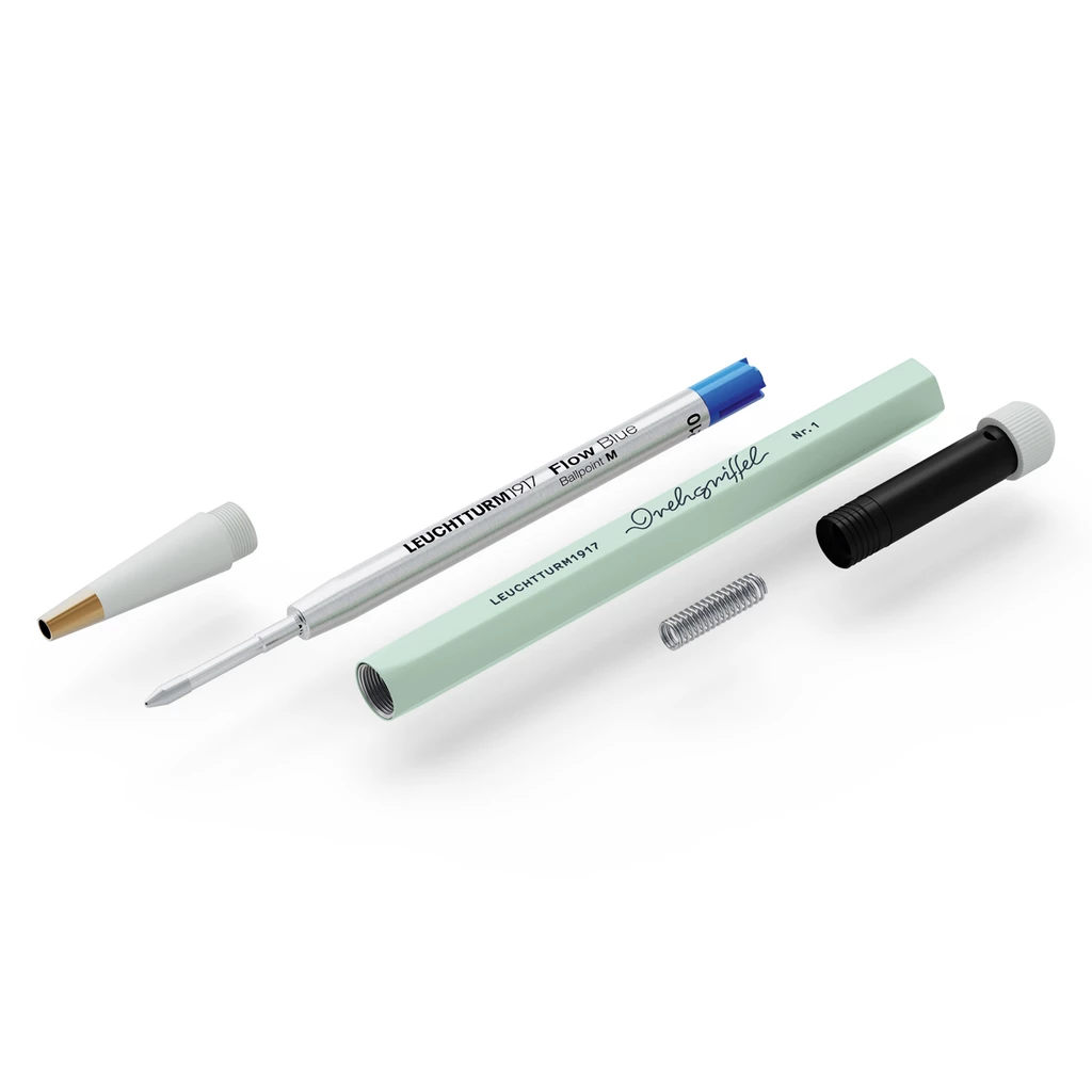 Drehgriffel Nr. 1, Mint Green -Ballpoint pen with royal blue ink