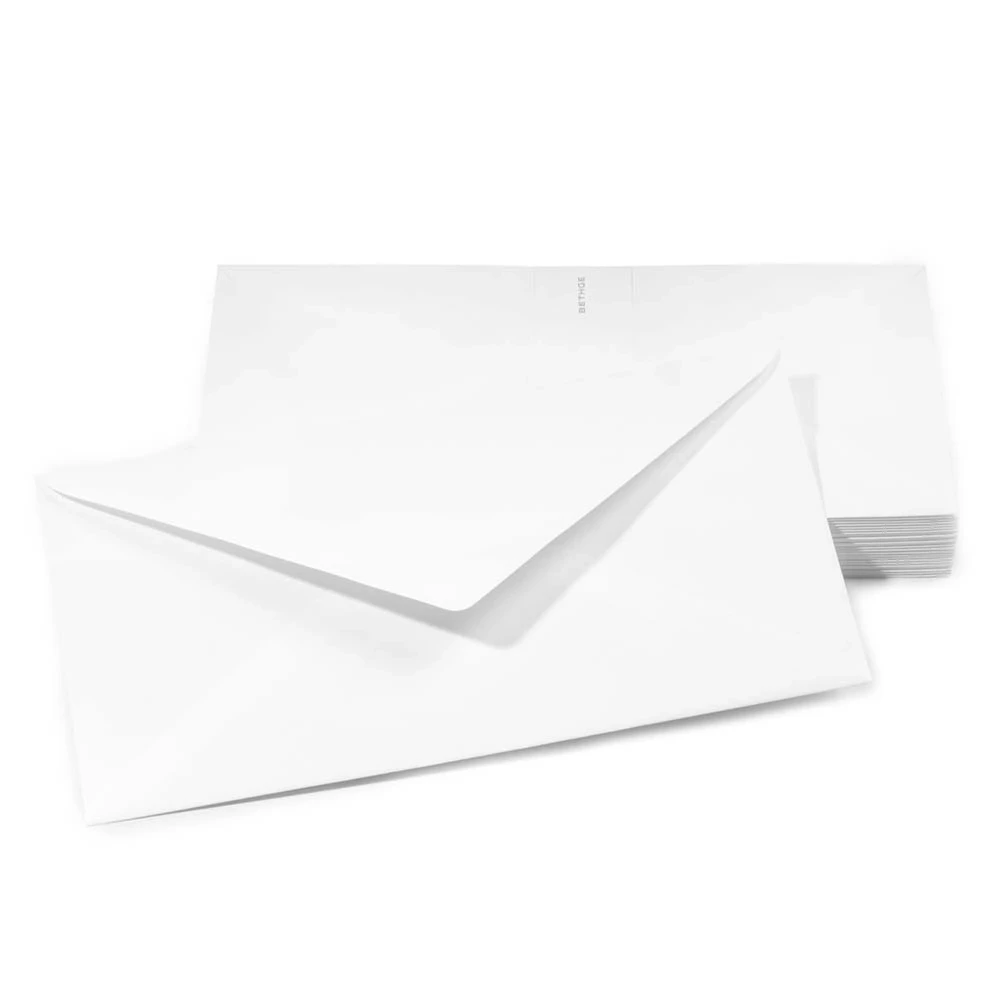 25 long DIN envelopes, BlancBlanc