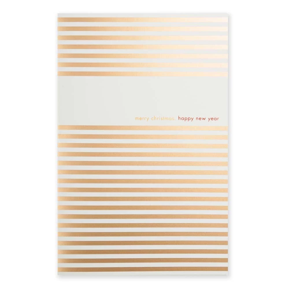 Christmas card Stripes Merry Christmas Happy New Year