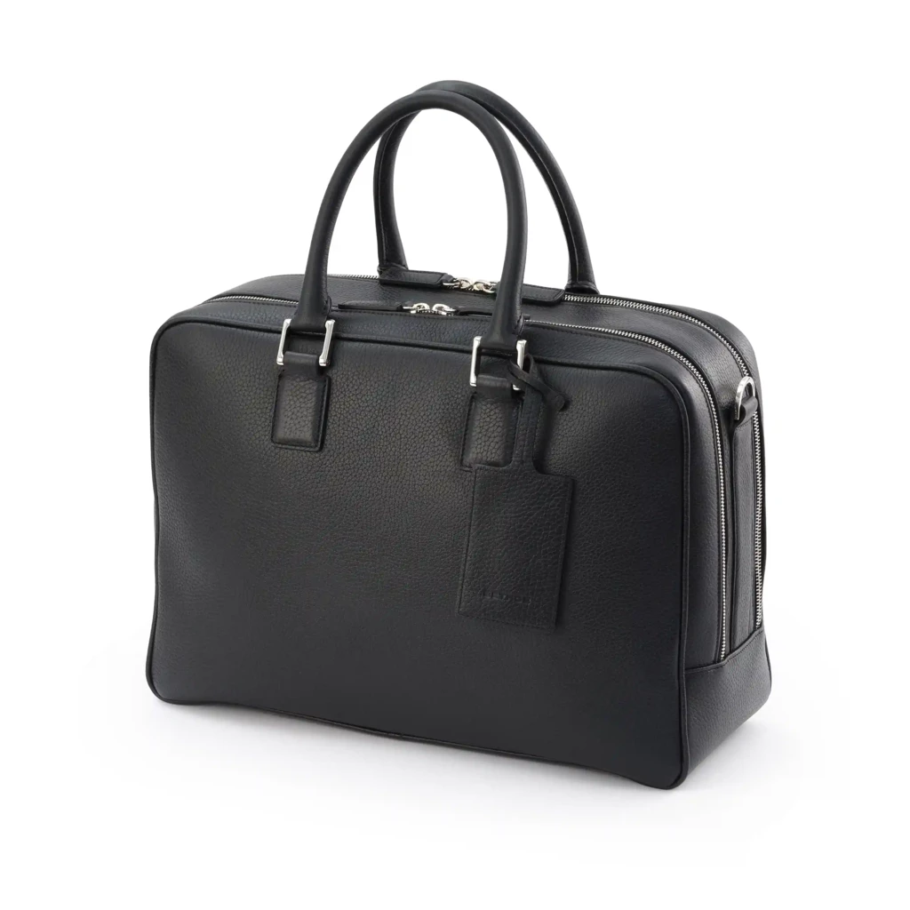 Adri leather briefcase, wide
