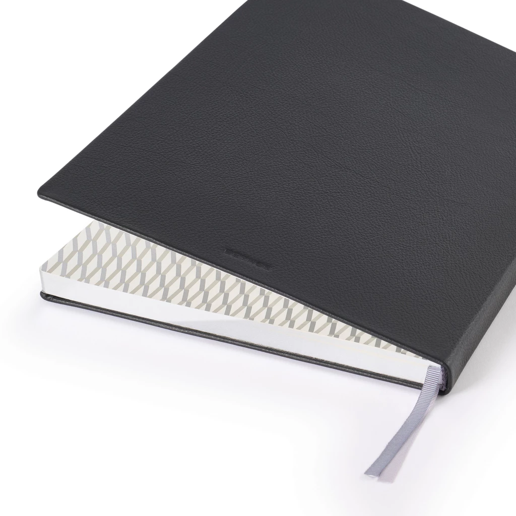 Notizbuch A4, Leder Black, blanko