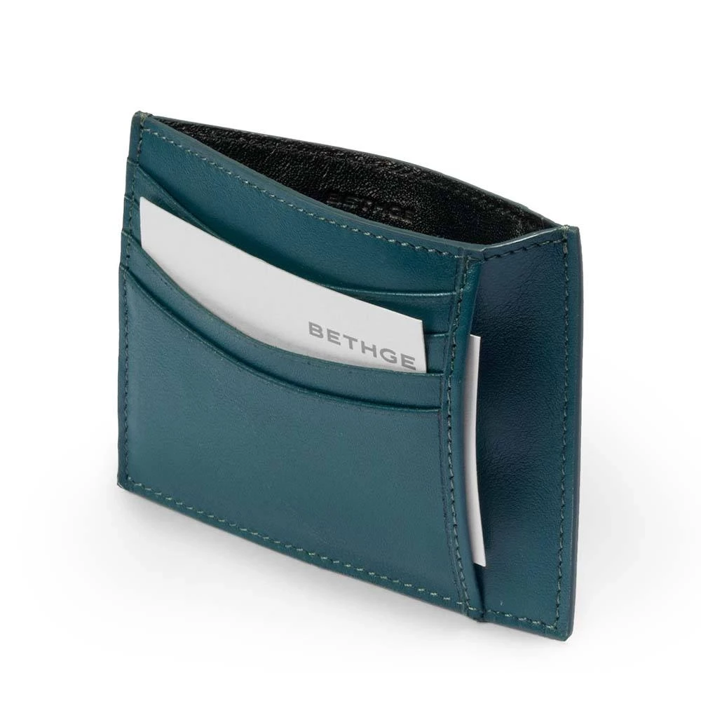 Card holder flat, 8 cc, nappa leather, petrol