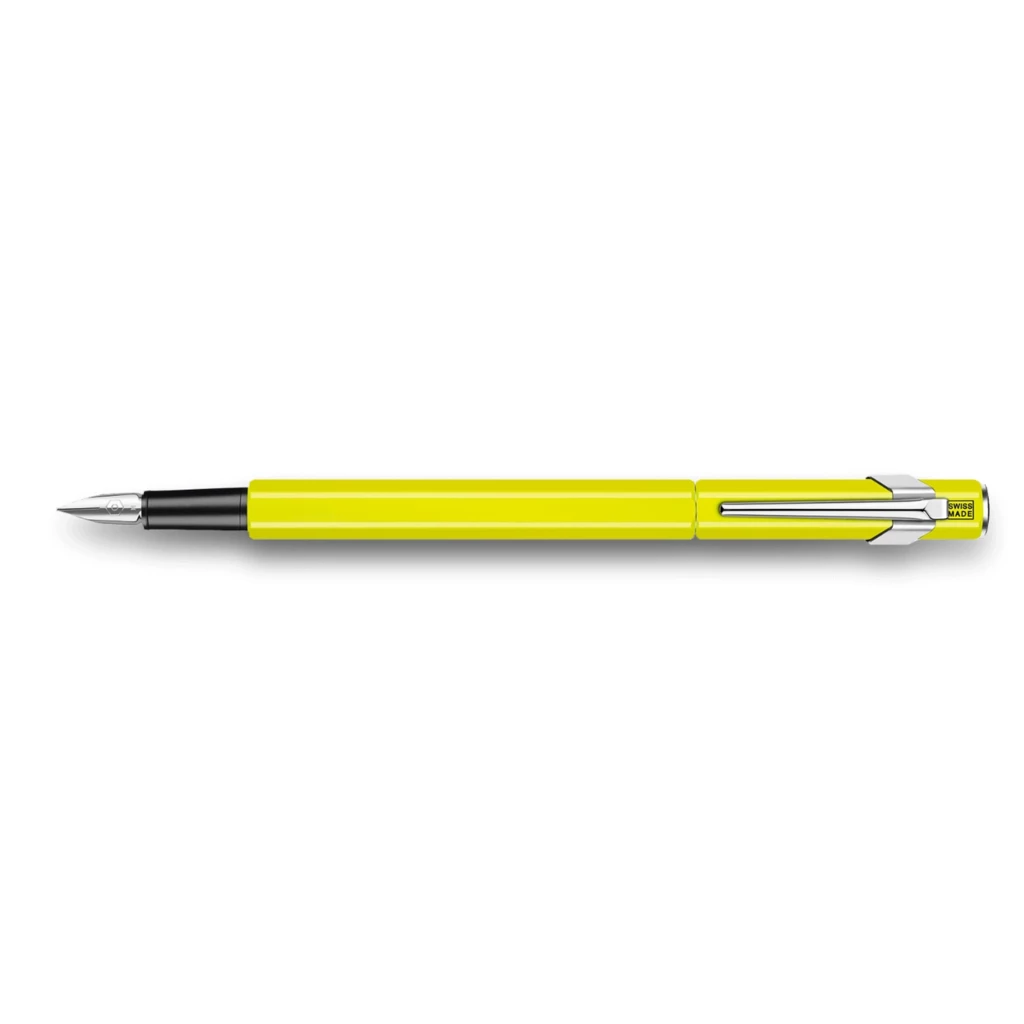 Caran d'Ache 849 Fountain Pen, lacquered, yellow, nib M