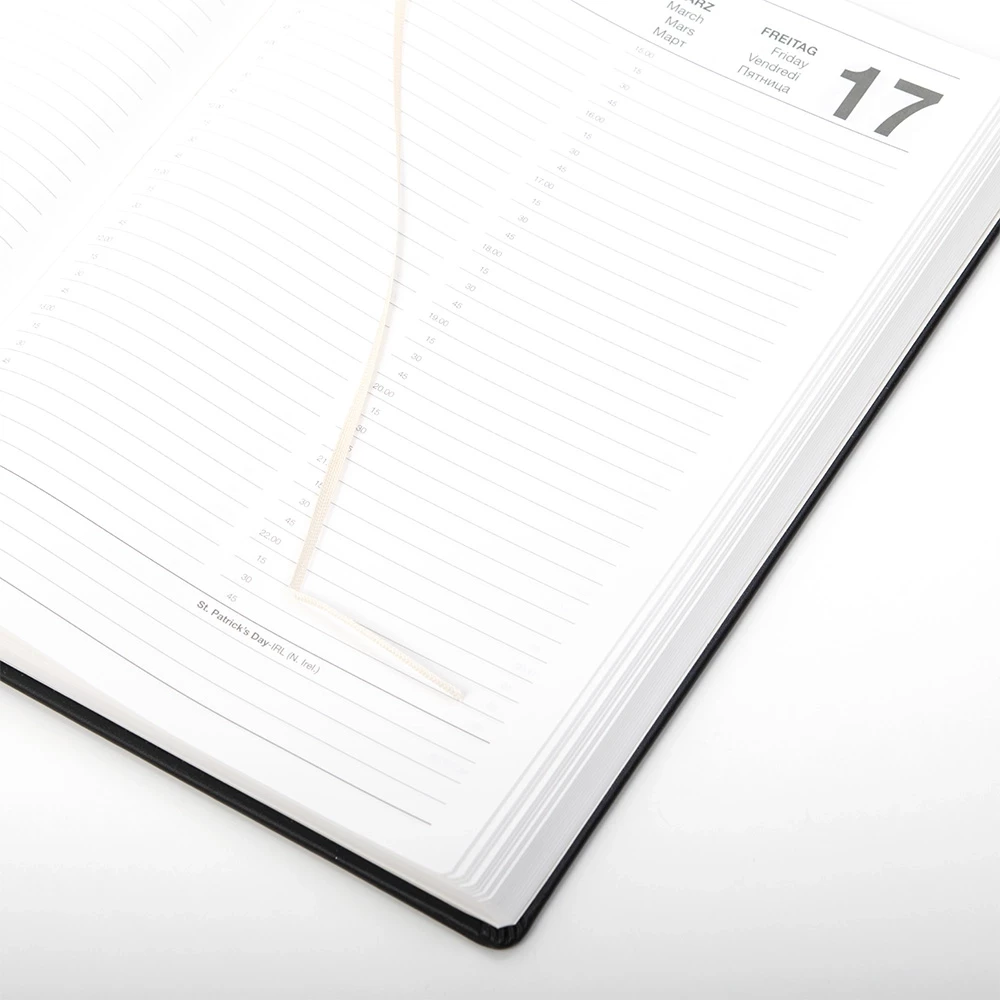 Senator daily calendar 2026 TeBeskin onyx black