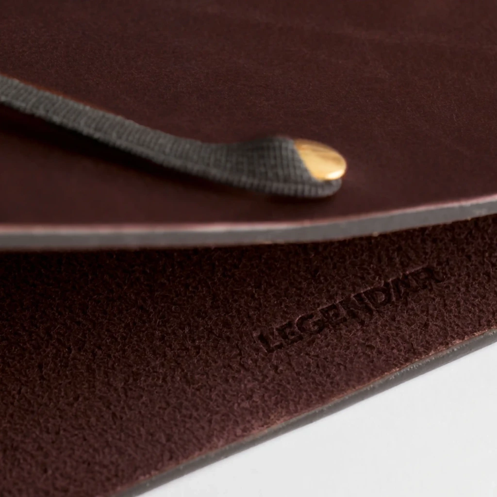 LEGENDÄR HYDE Presentation Folder, A4, leather, dark brown