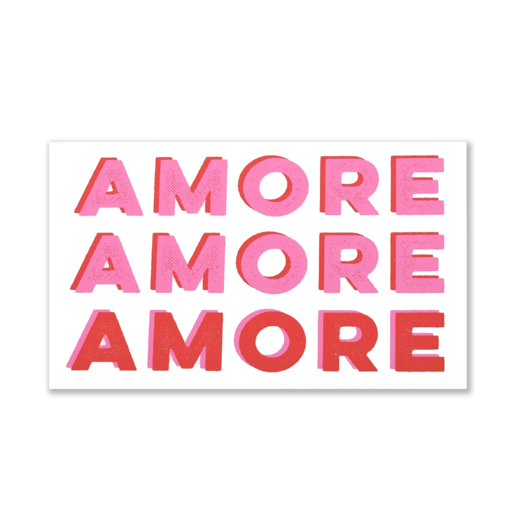 “AMORE” Greeting Card