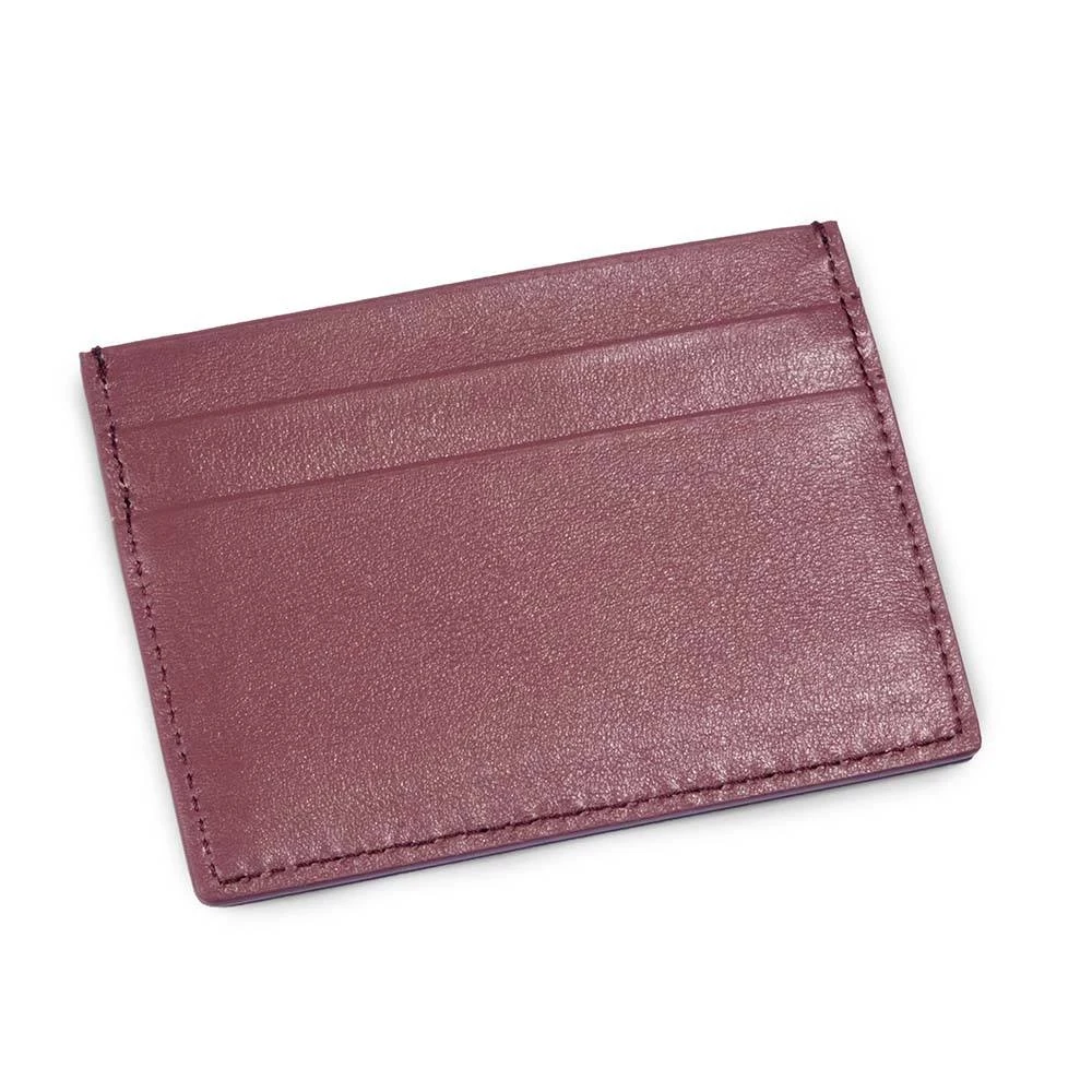 Card holder flat, 4 cc, nappa leather, brownrose