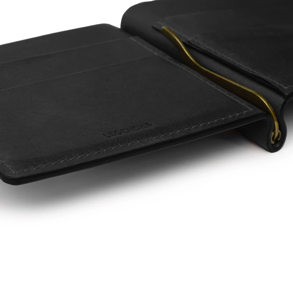 LEGENDÄR CLYP Leather Wallet,  leather, black