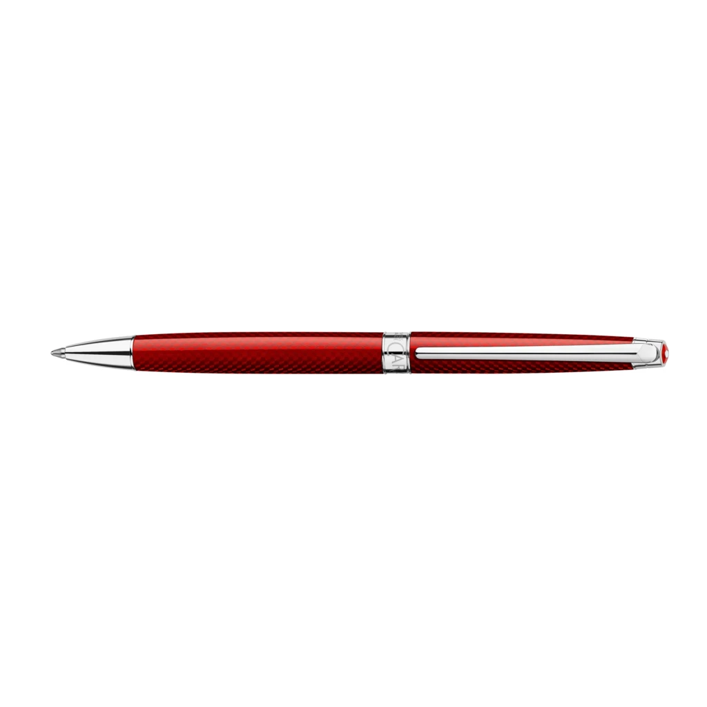 Caran d'Ache Léman Slim Rouge  Carmin Ballpoint Pen, rhod.