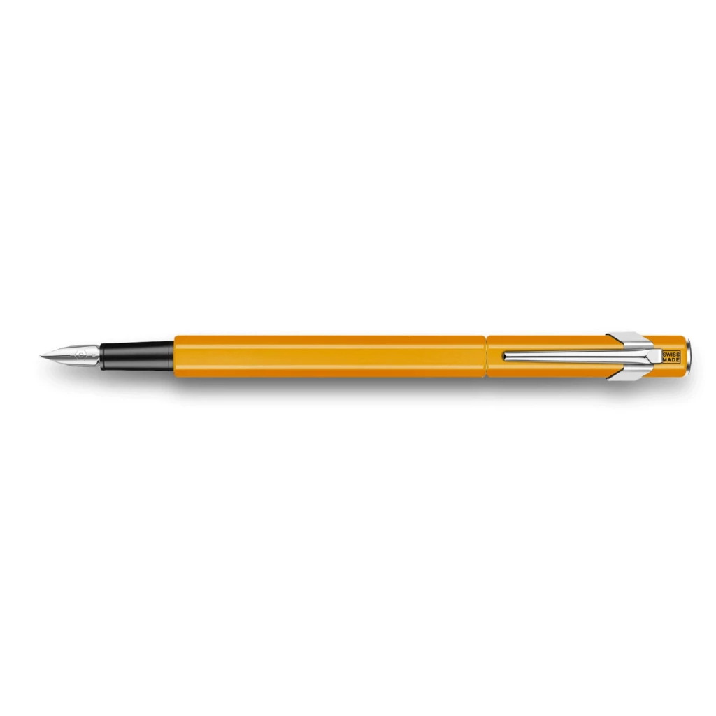 Caran d'Ache 849 Fountain Pen, lacquered, orange, nib B