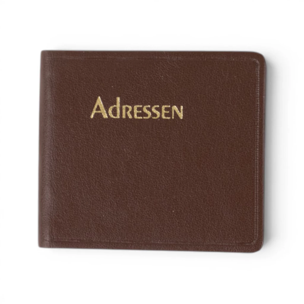 Adressbuch Ausgabe No. 21 Kunstleder TeBeskin chestnut-braun