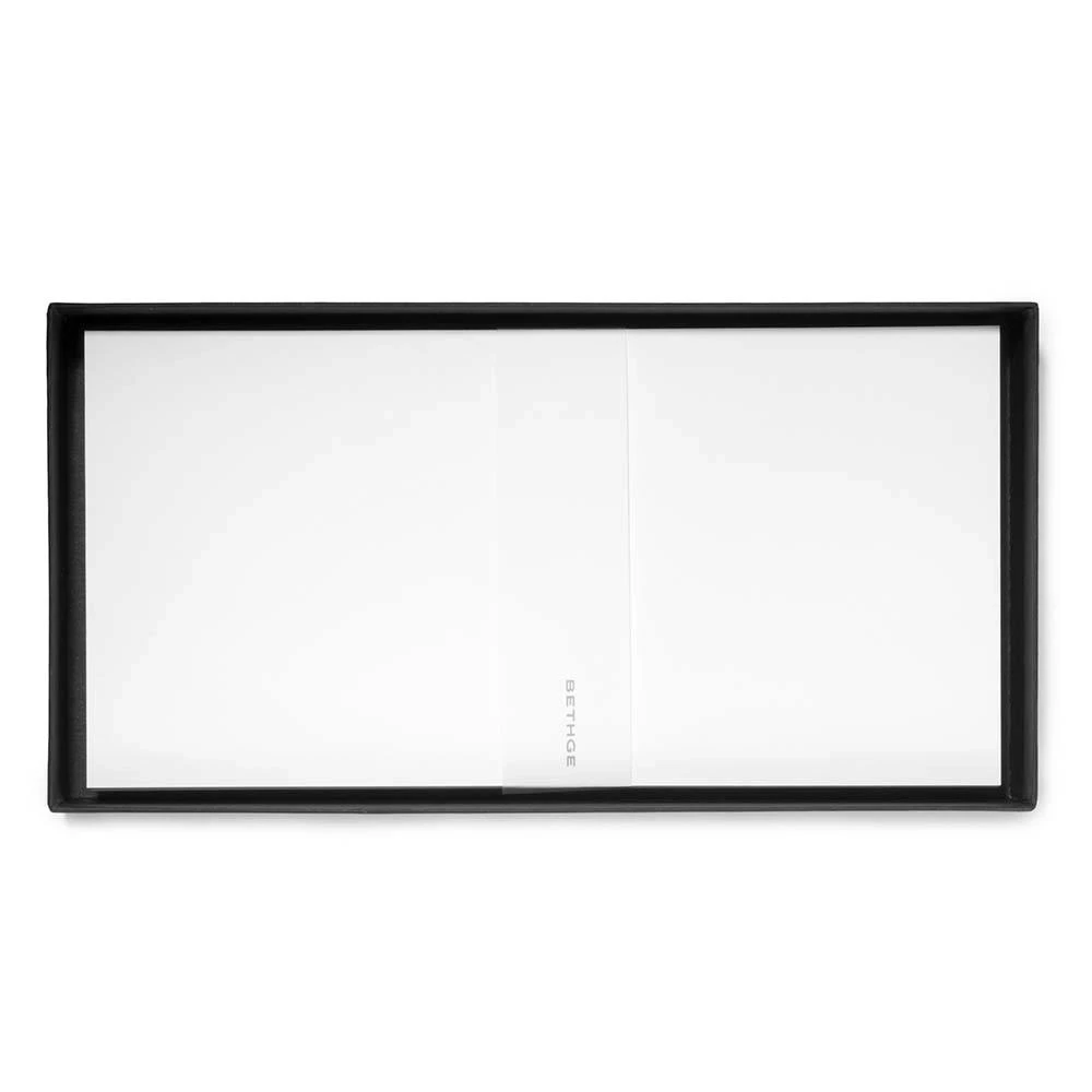 50 long DIN cards, Smooth White