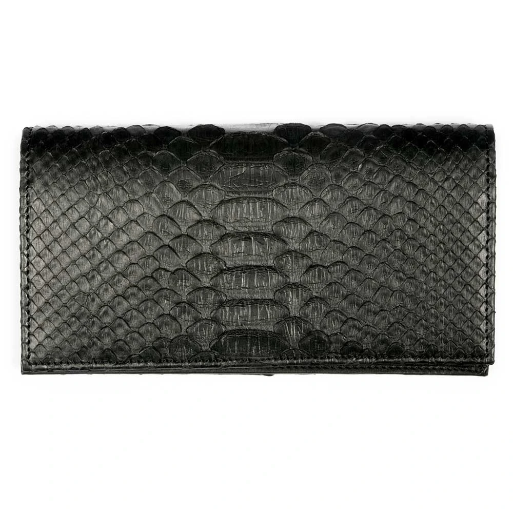 Wallet Double with Coin Pocket, python leather