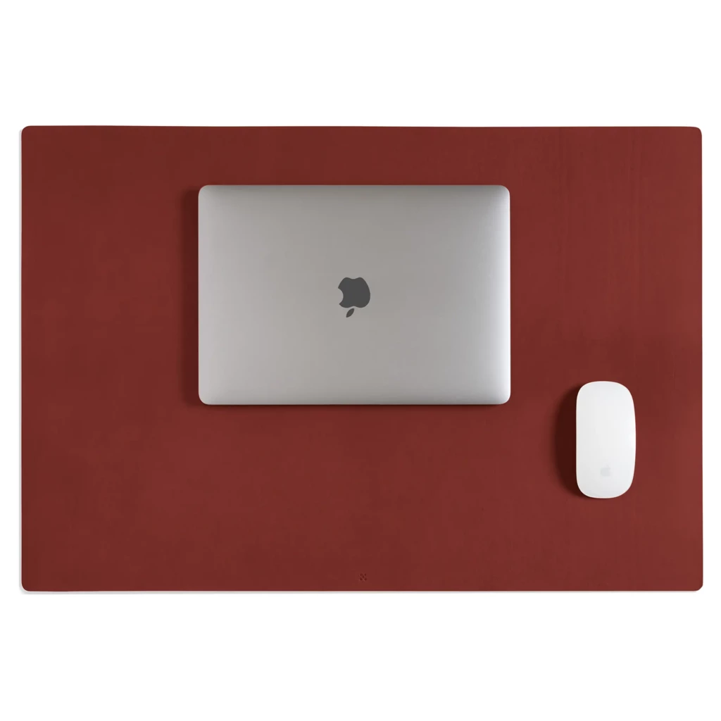 LEGENDÄR Desk Mat WRYTE, leather, brown