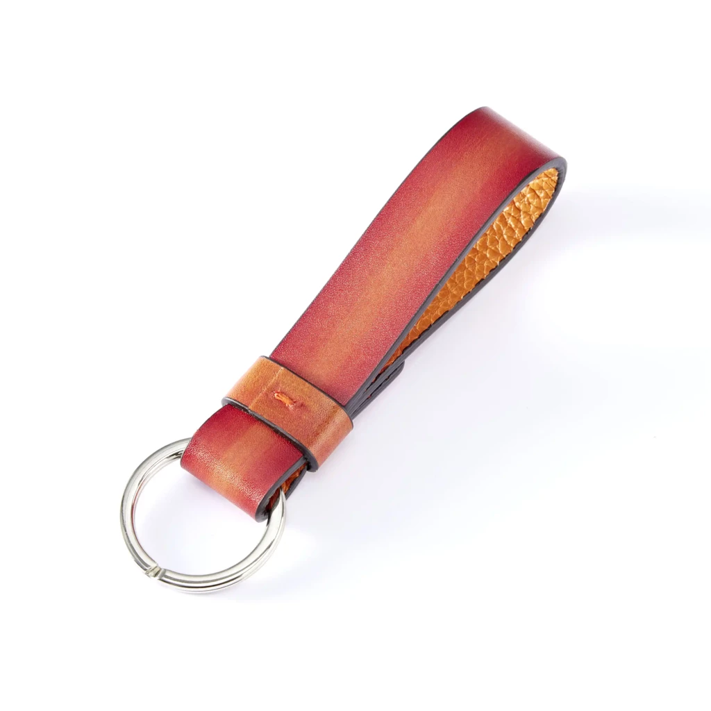 Key Chain Porto Cervo, leather, orange