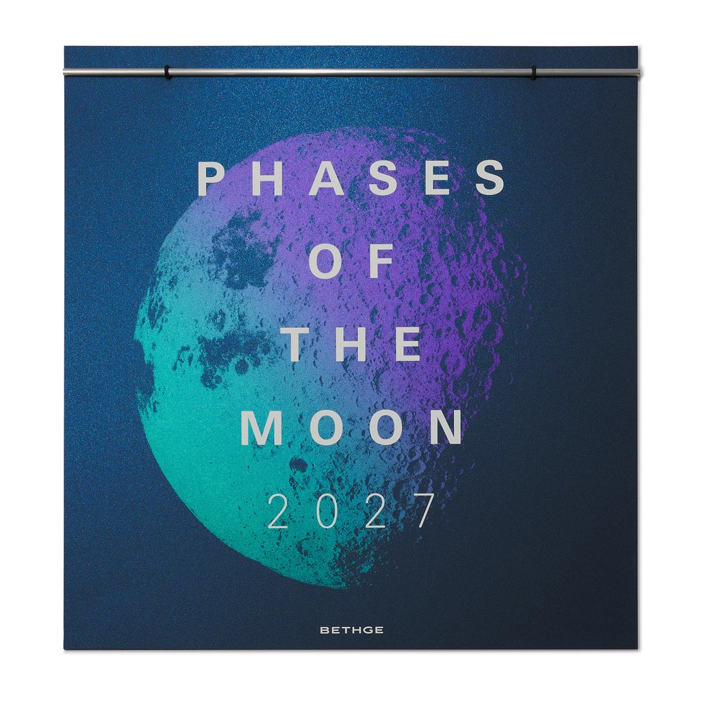 Wall calendar 2027 – Moon Phases, screen print 