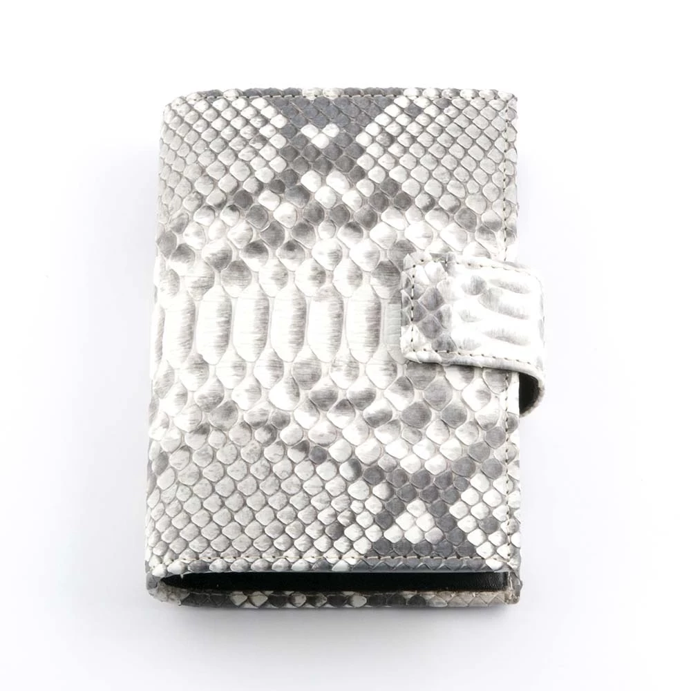 Pocket Organiser, python leather, black/white