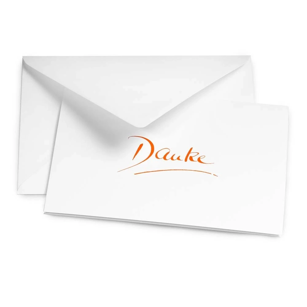 Greeting card Danke calligraphy