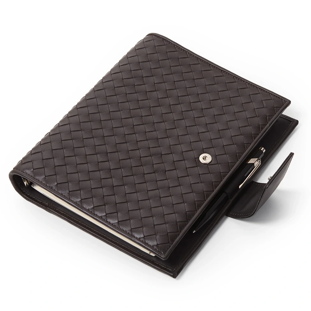 Daily Planner, leather Quattro, dark brown