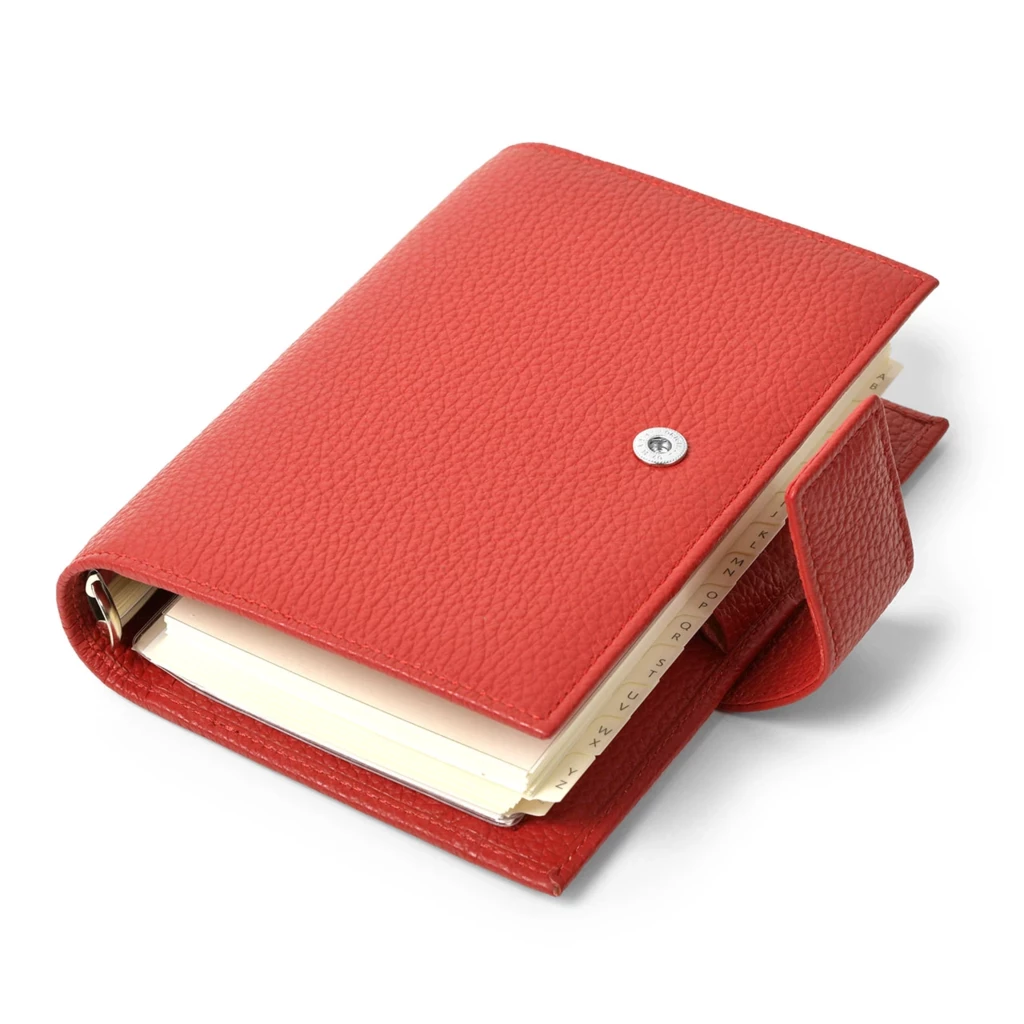 Daily Planner Adri, leather, dark red