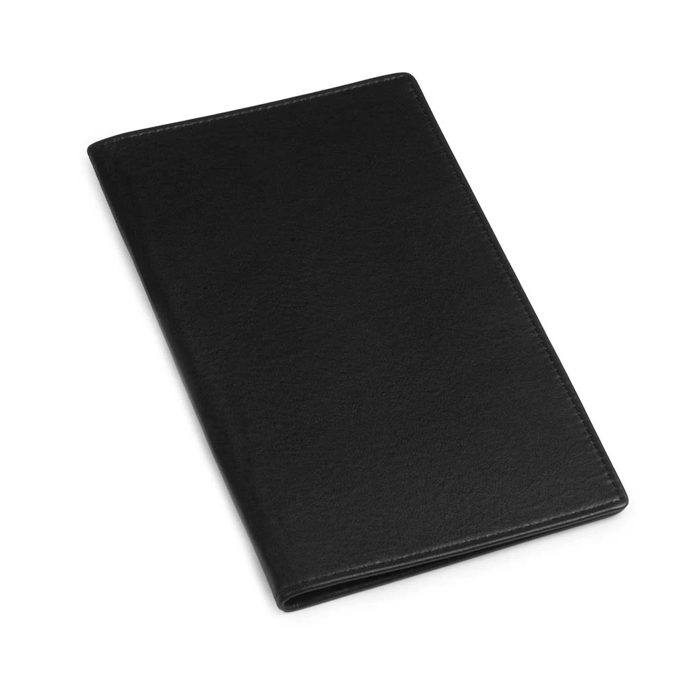 Folding calendar case, nappa leather, black