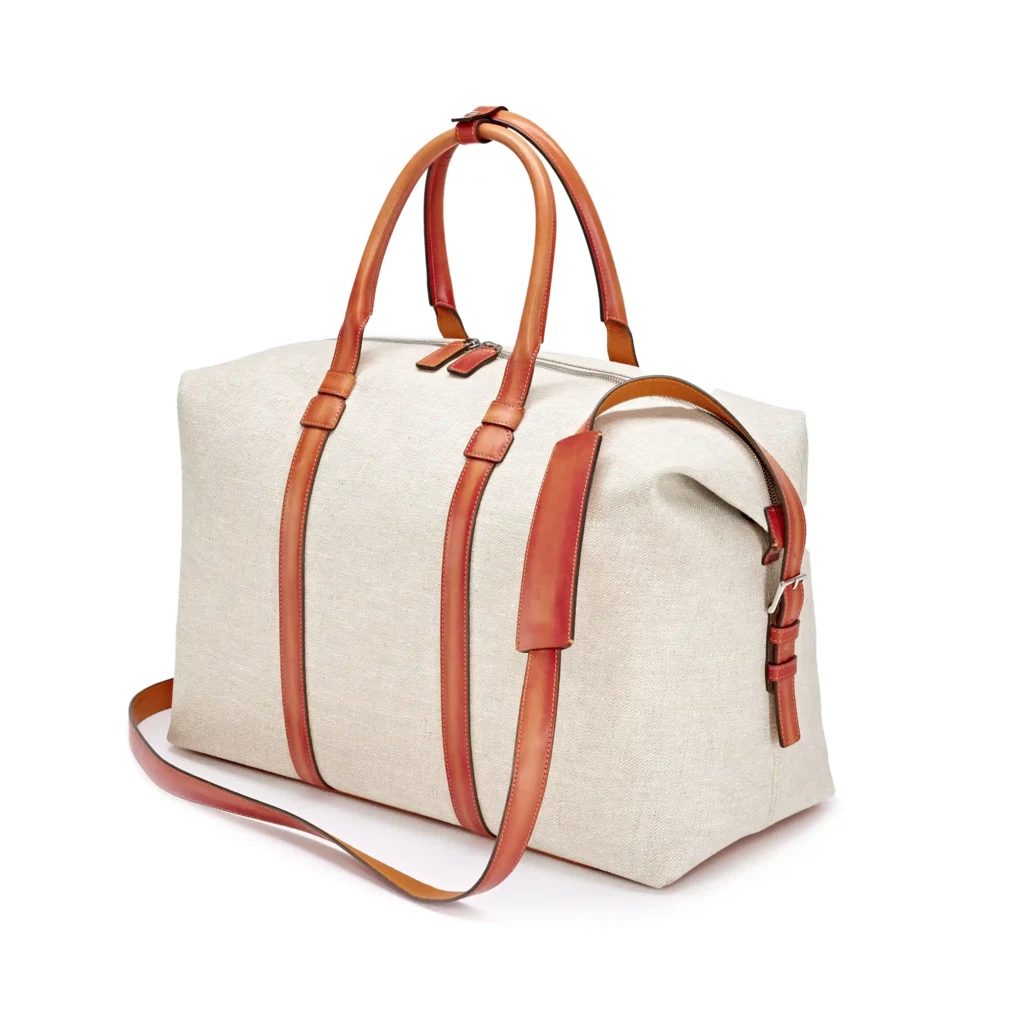 Travel Bag Porto Cervo, leather, orange