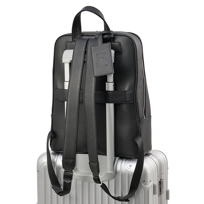 Adri Leather Backpack – Black