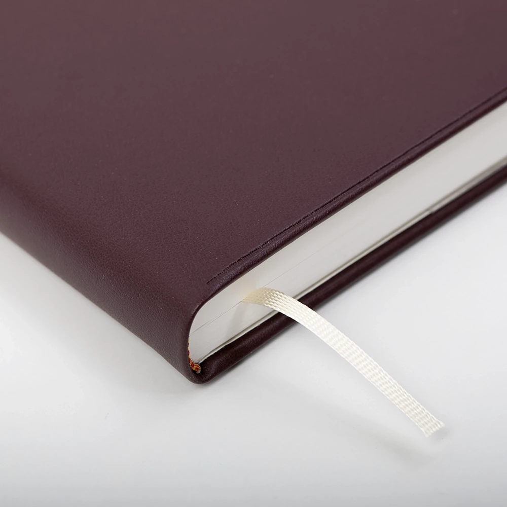 Konsul weekly calendar 2026 faux leather TeBeskin bordeaux