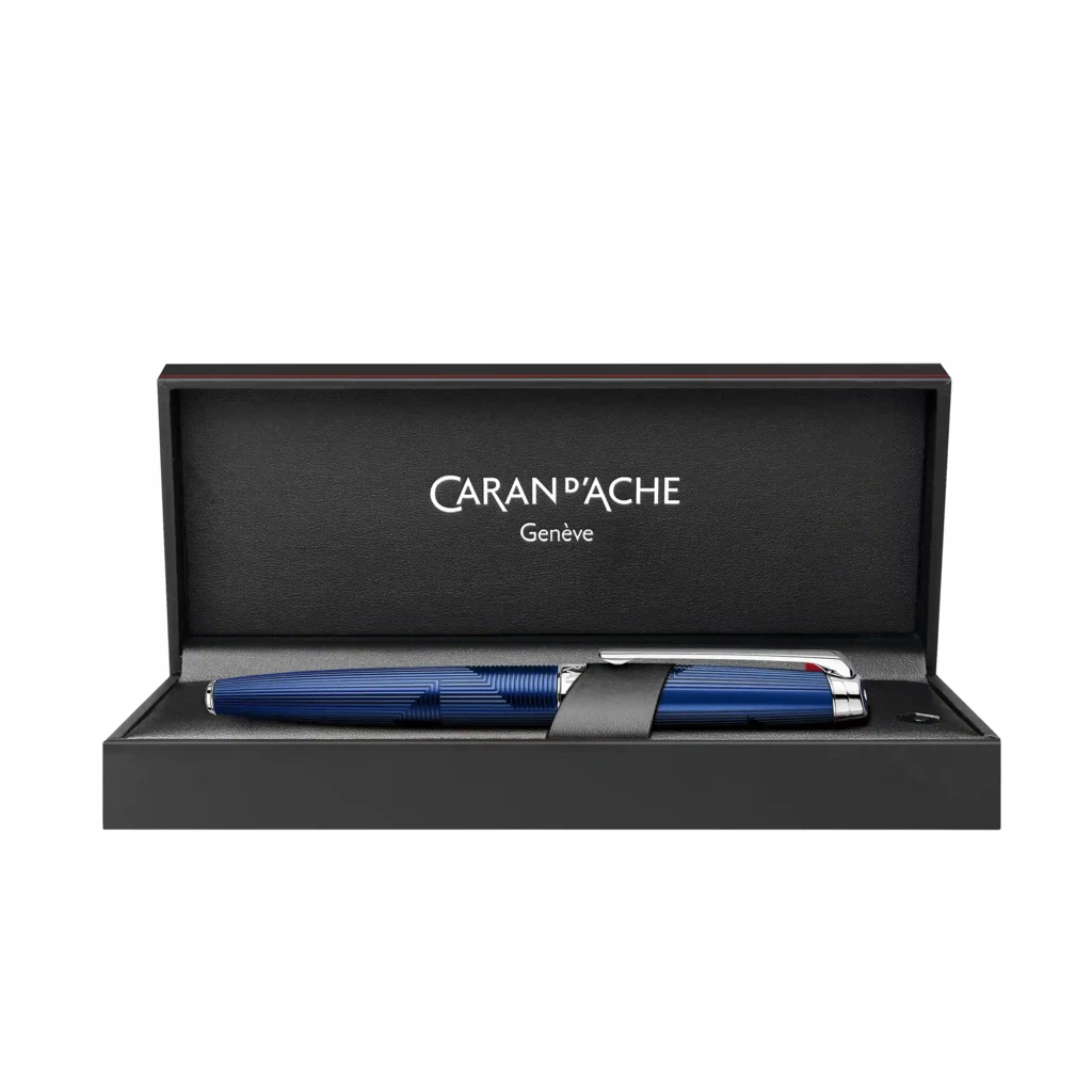 Caran d'Ache Léman Bleu Marin  Rollerball, rhod-plated