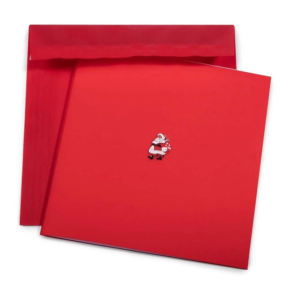 Christmas card Little Santa red