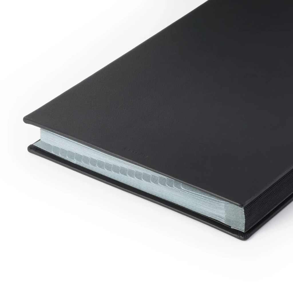 Signature folder, Collection 1977, leather, blue