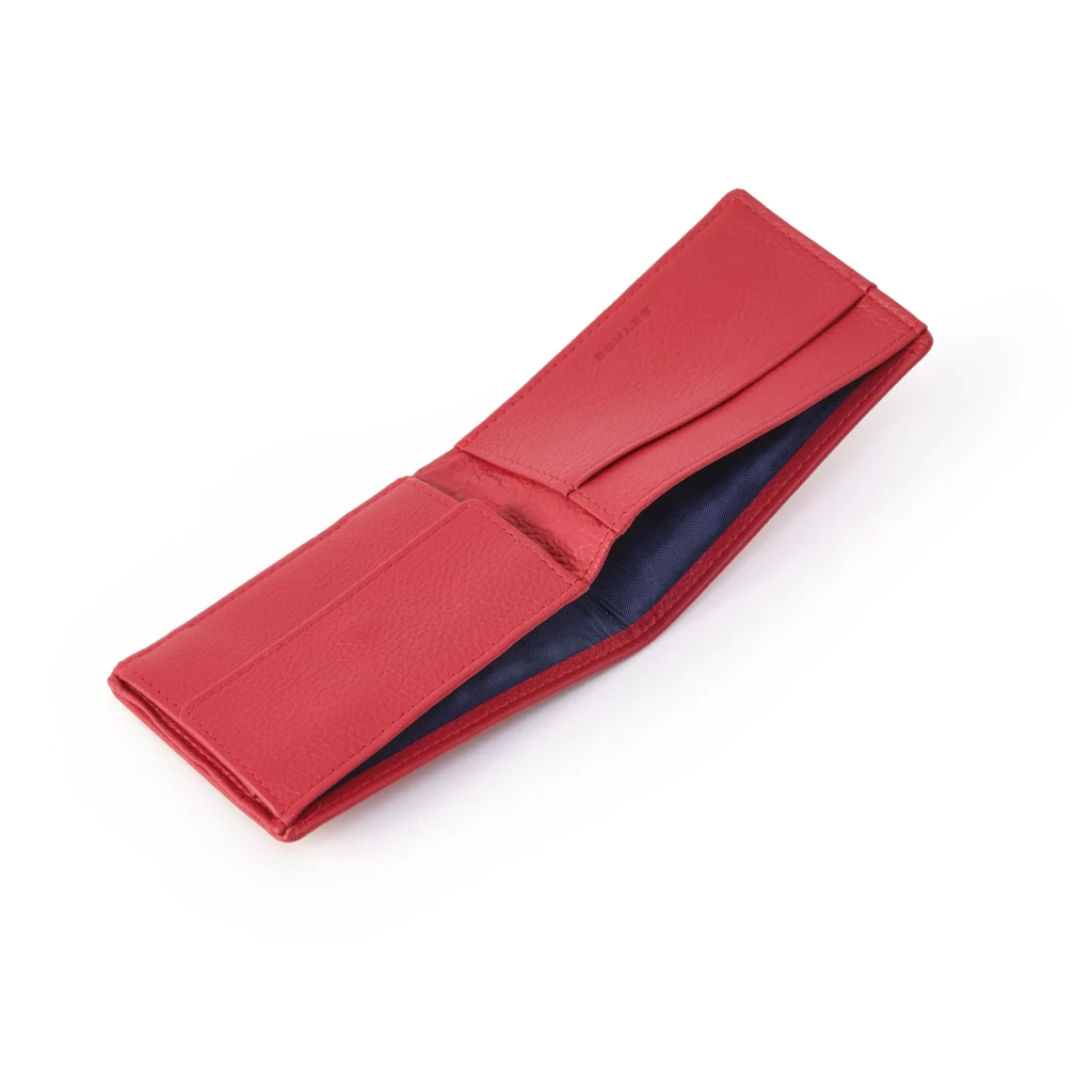 Slim wallet with coin pocket, Collection 1977, red
