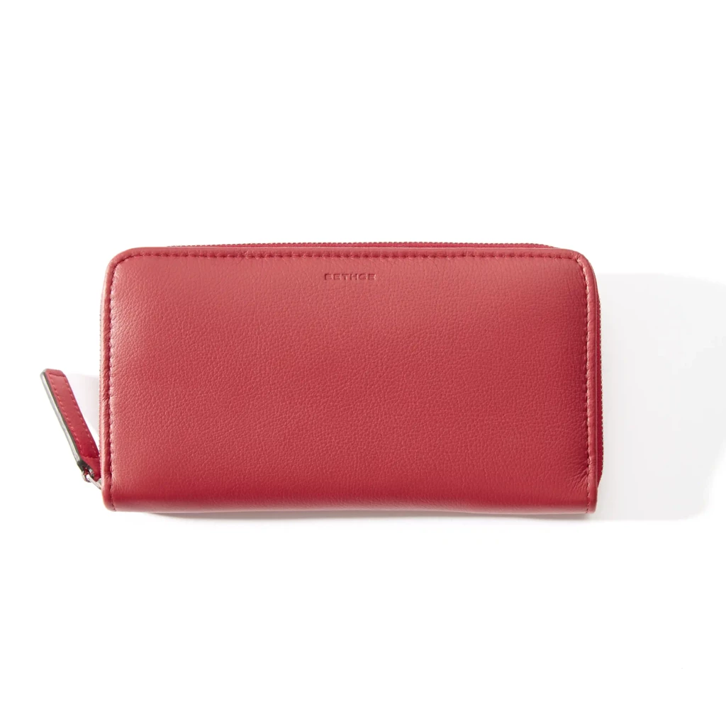 Wallet with Coin Pocket, Kollektion 1977, leather, red