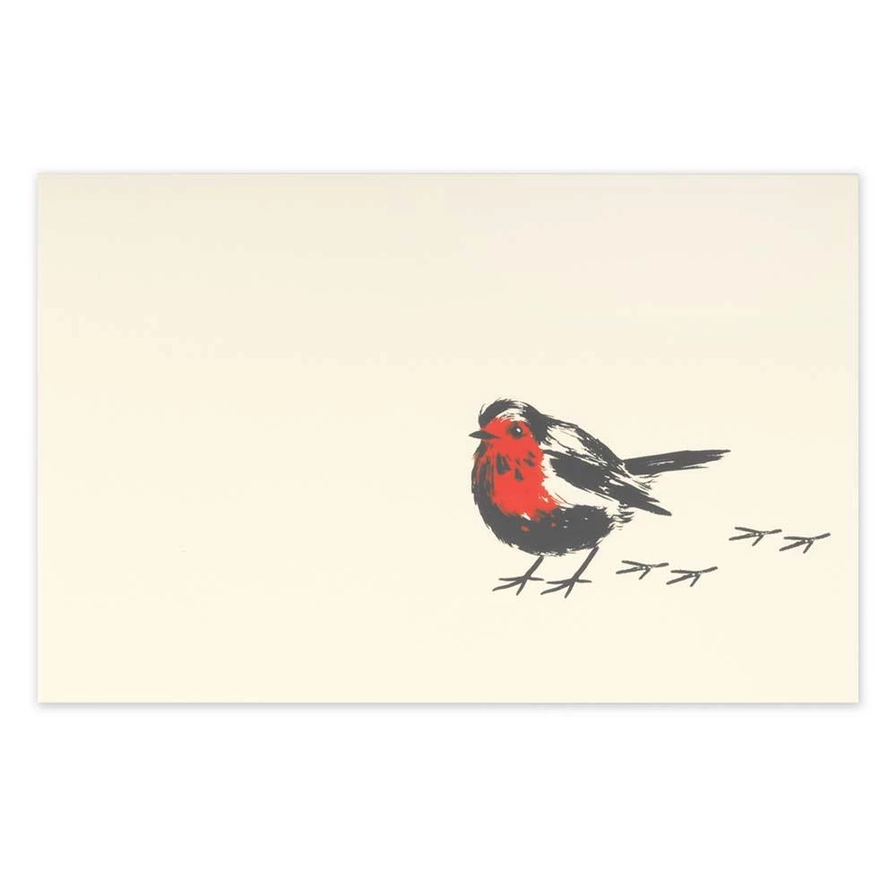 Greeting card redbreast