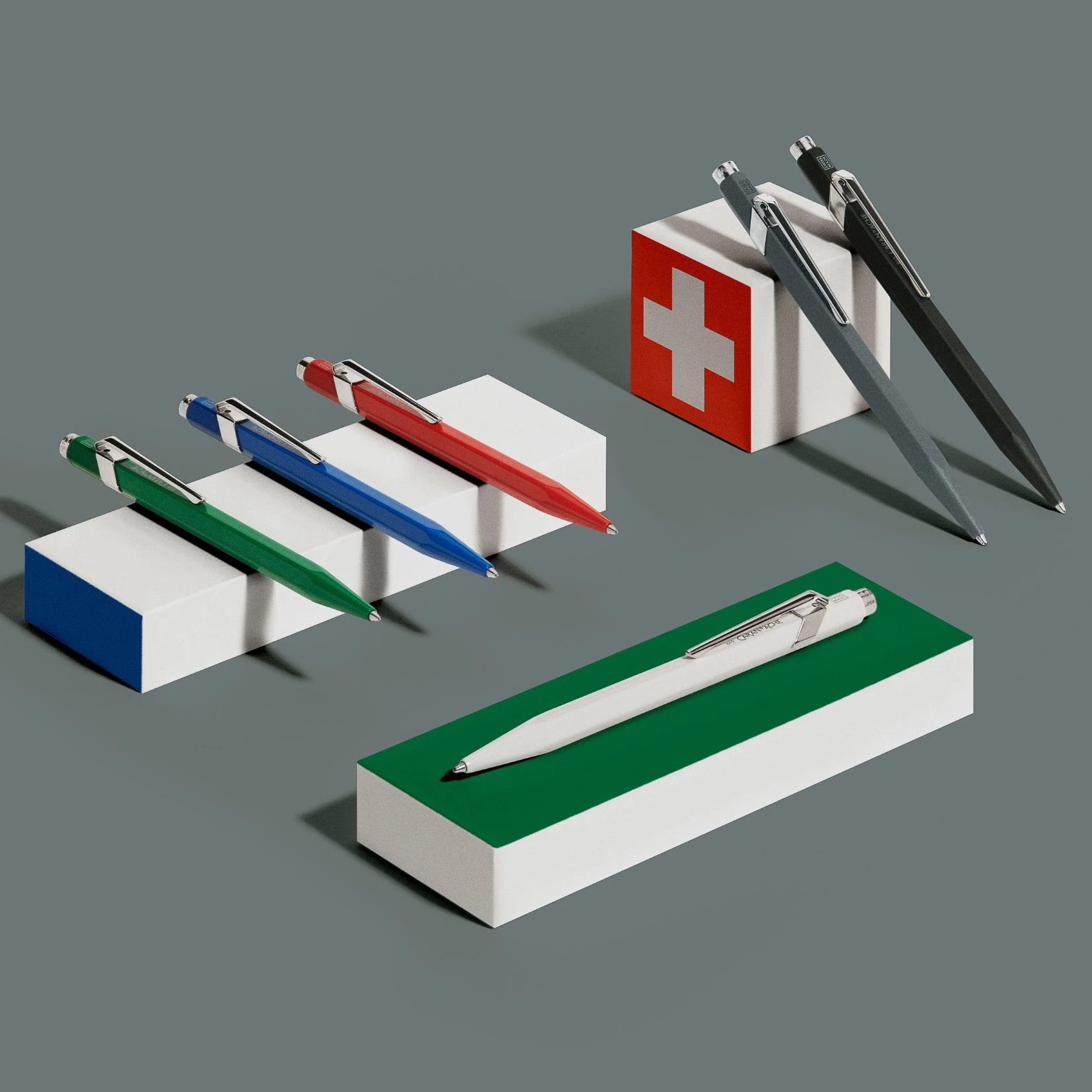 QUADRAT_BETHGE__1_.JPG Ballpoint Pen - red - Caran d'Ache 849 Mosaic