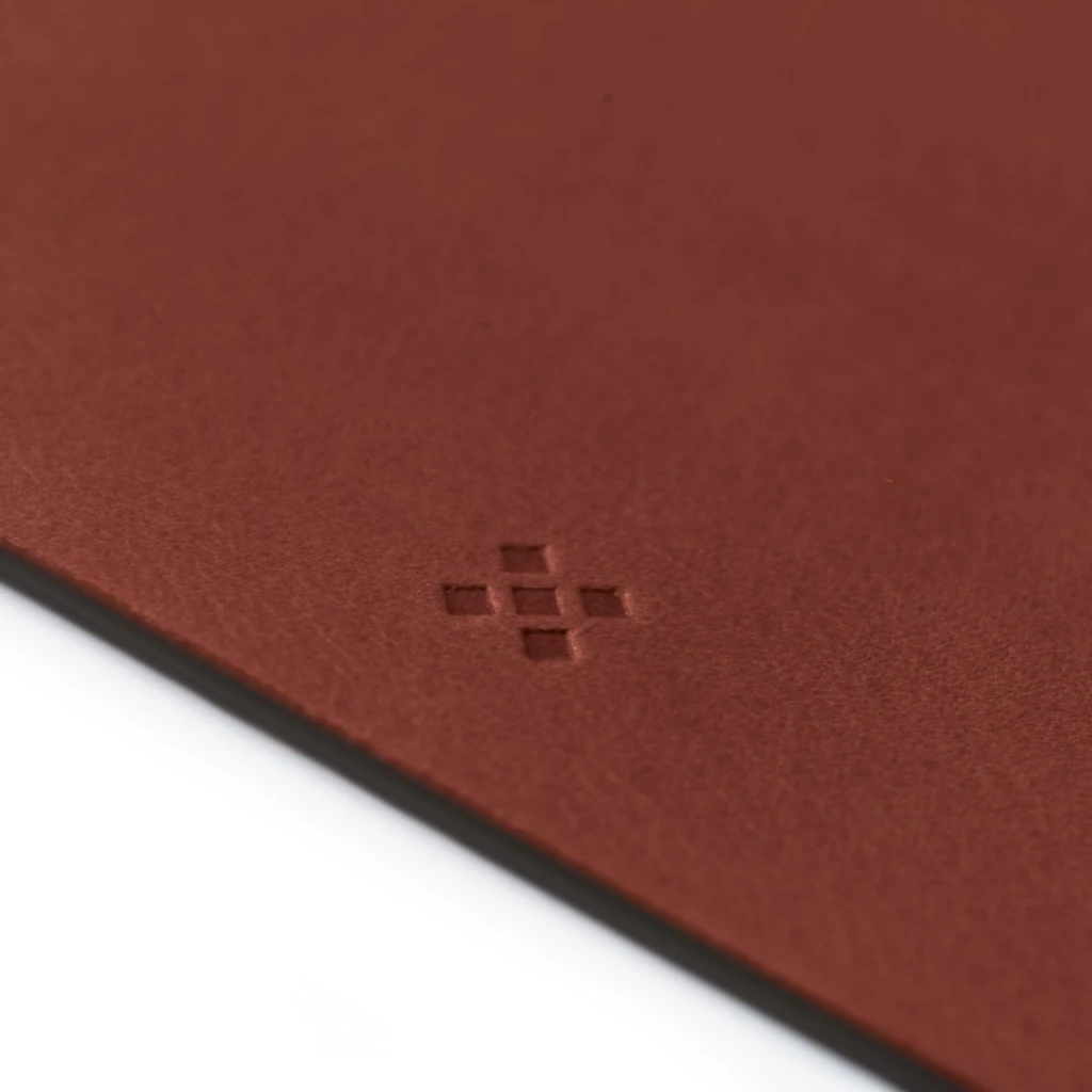 LEGENDÄR Desk Mat WRYTE, leather, brown