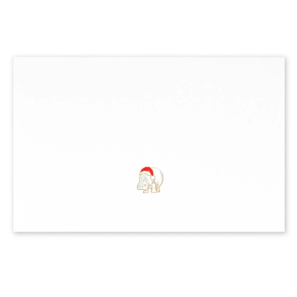 Christmas card christmas hippo