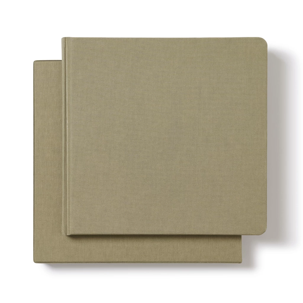 Guest Book 180 pages kaki linen 