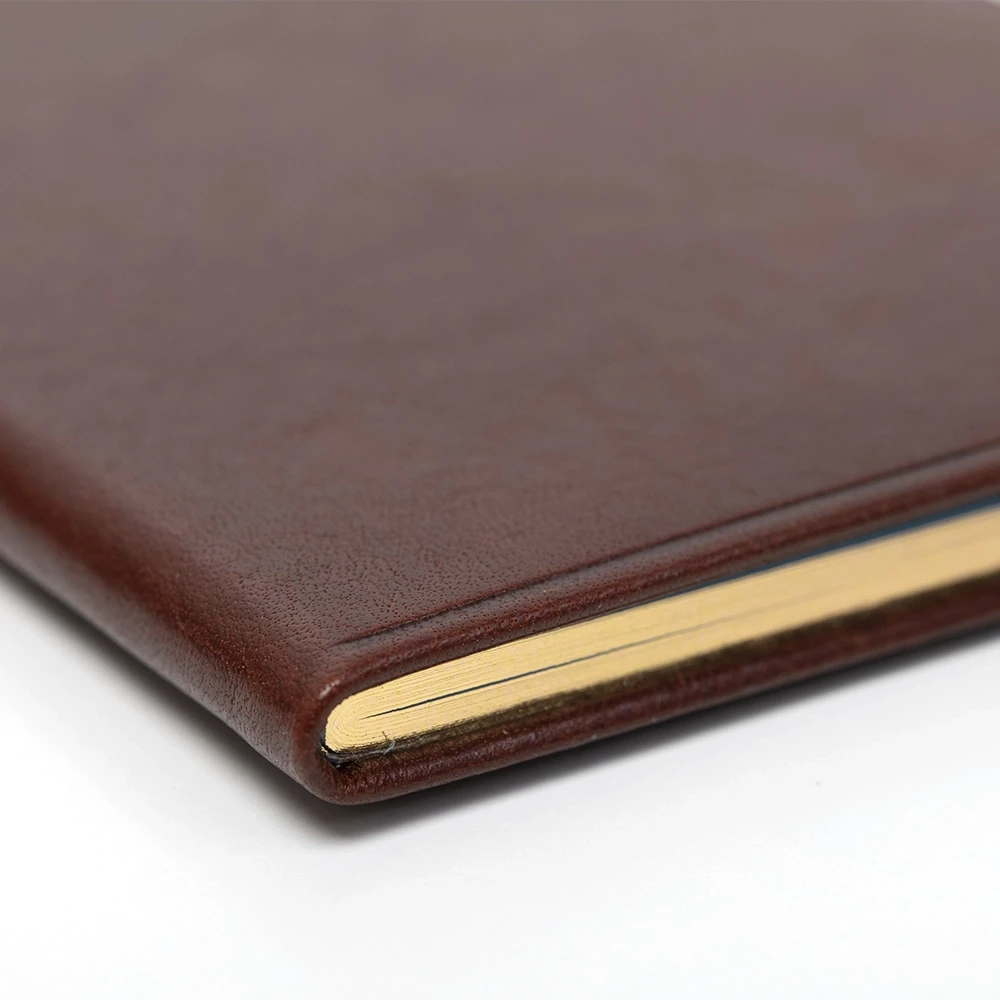 Edition K weekly calendar 2026 Verona cognac, gold edging