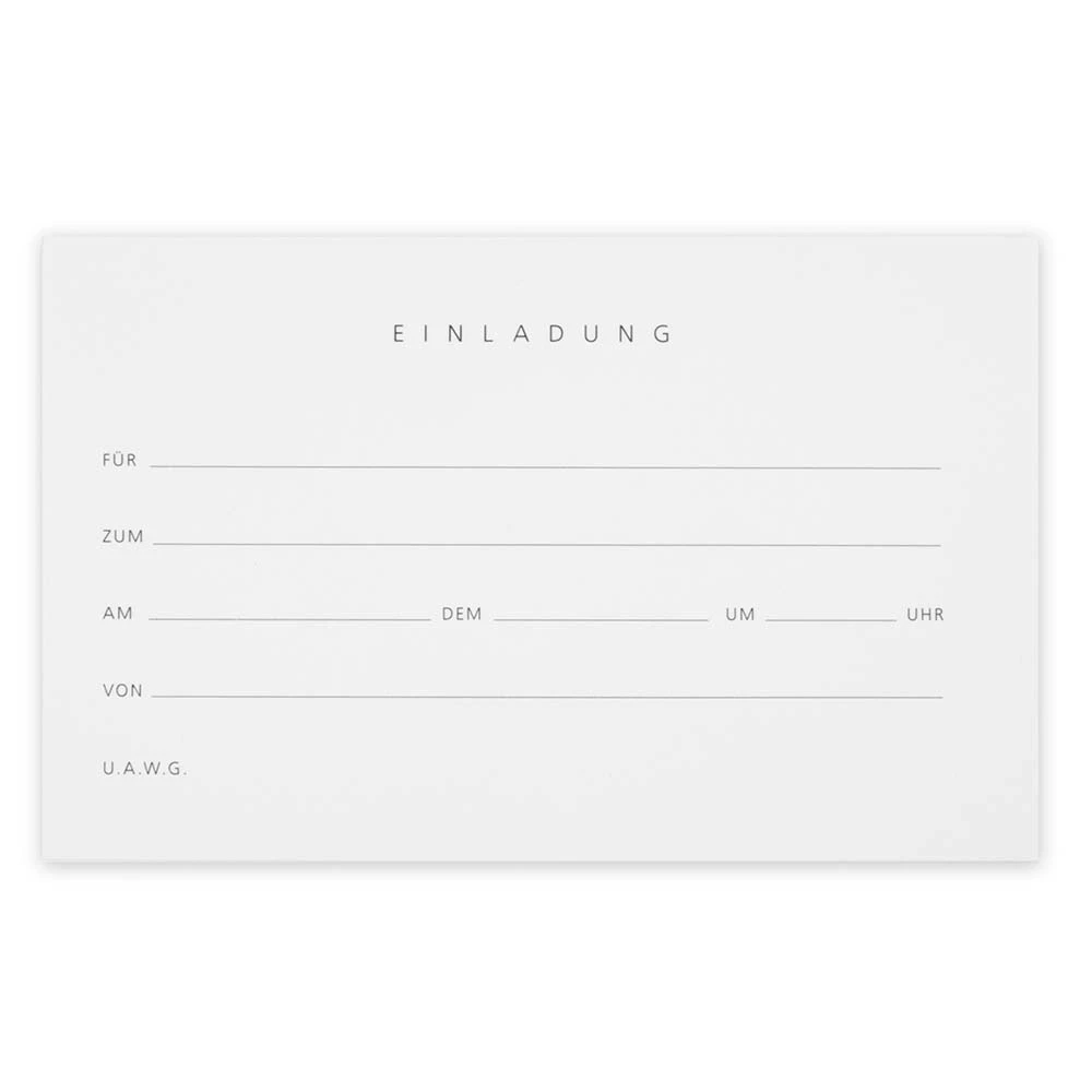 Greeting card invitiation BlancBlanc
